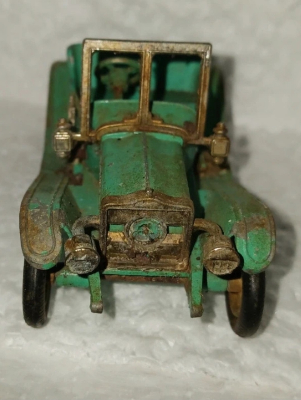 Vintage Green Toy Car - Classic Kids Toy